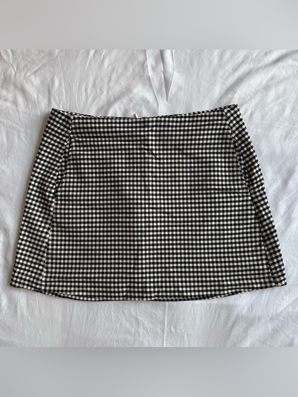 Urban Outfitters Black & White Gingham Mini Skirt
